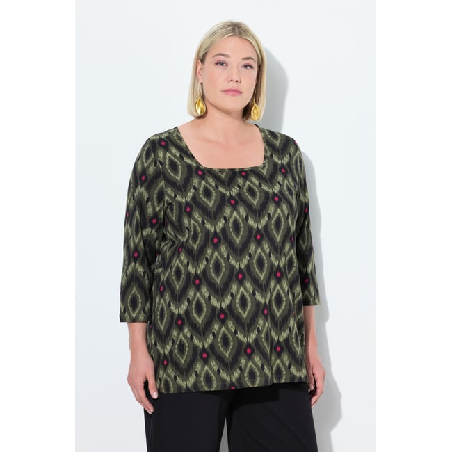 T-shirt coupe évasée noir <span itemprop=