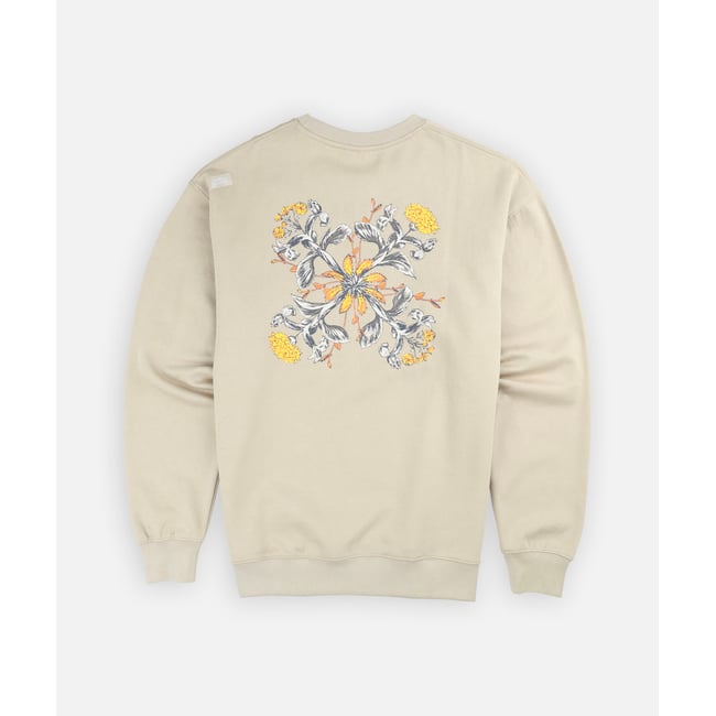 Sweat col rond FLORAL rock <span itemprop=