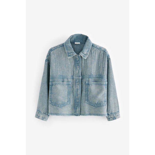 Veste ornée manches longues imprimé rose <span itemprop=
