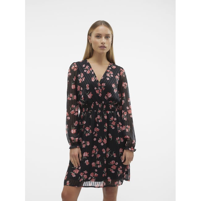 Robe Noire Casual Vero Moda - Taille L - Longueur Genou - Occasion Très Bon état