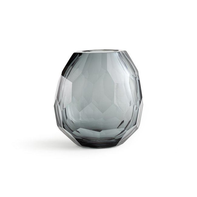 Veneto Thick Glass Vase, H17cm, smoked grey, AM.PM