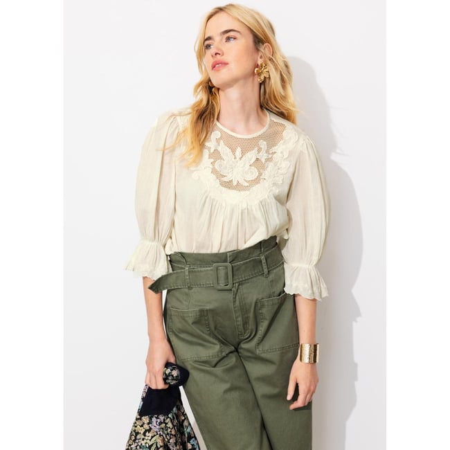 Blouse romantique brodée - PROMOD