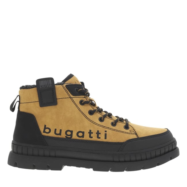 Bottines talon plat marron <span itemprop=