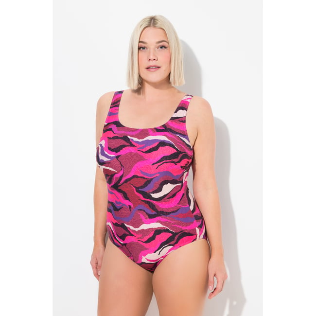 Maillot de bain imprimé violet <span itemprop=