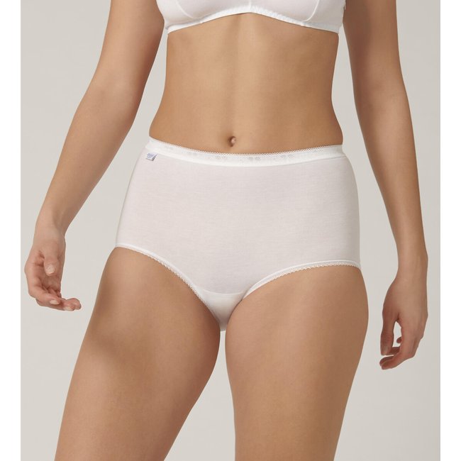 Pack of 6 Basic Maxi Knickers in Cotton white SLOGGI