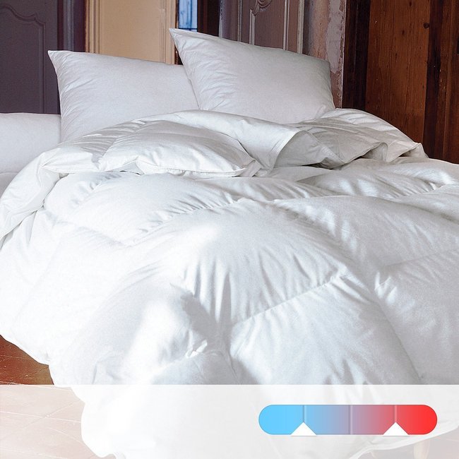 Double-couette, 4 saisons naturelle, 70% duvet blanc <span itemprop=