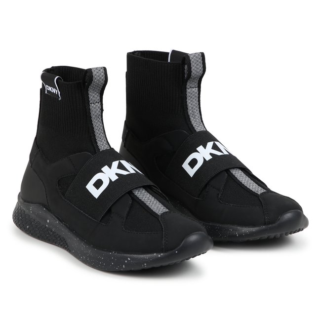 Baskets chaussettes montantes black <span itemprop=