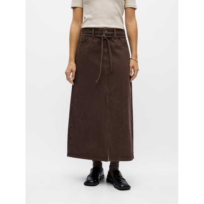 Jupe Mi-Longue marron - seal brown1 <span itemprop=