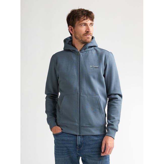 Zip-Up Hoodie, storm blue, PETROL INDUSTRIES