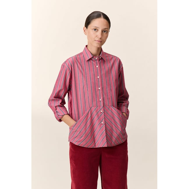 Chemise à rayures, CHEZ  rose <span itemprop=
