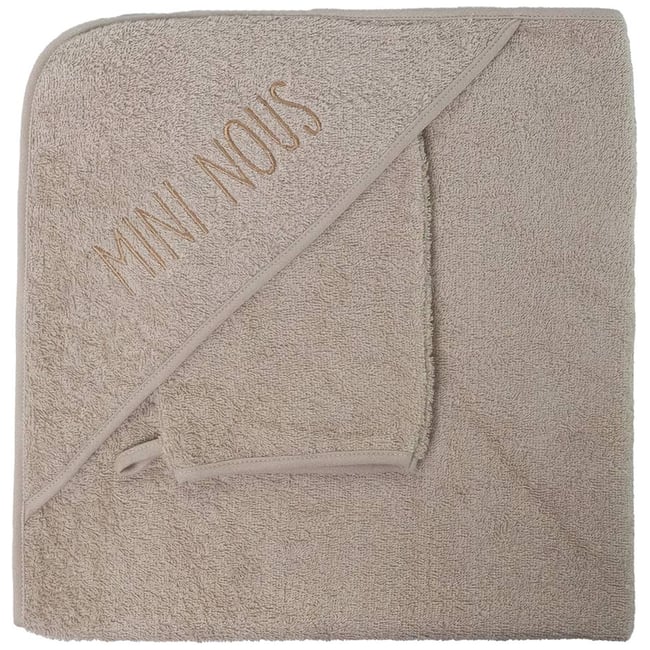 Set de bain Mini nous beige <span itemprop=