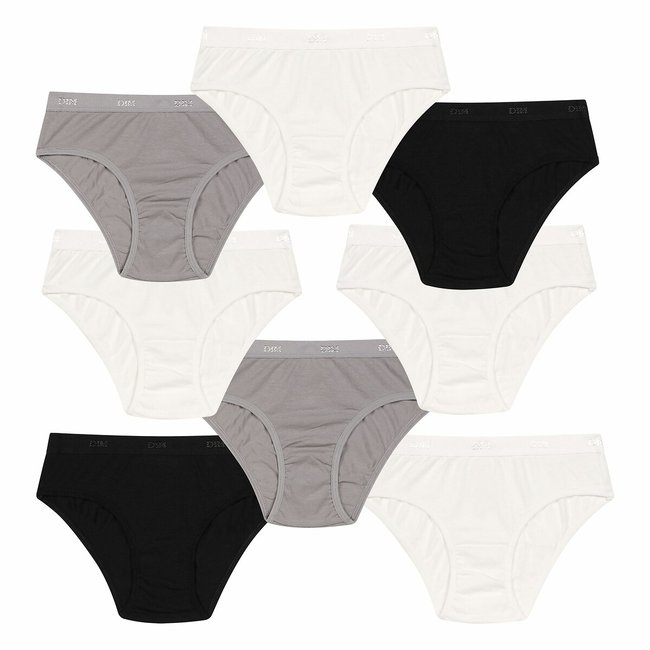 Les Pockets Ecodim Briefs X8, black/white/grey, DIM