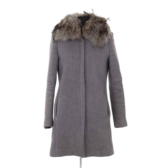 Manteau - Très Bon État gris <span itemprop=
