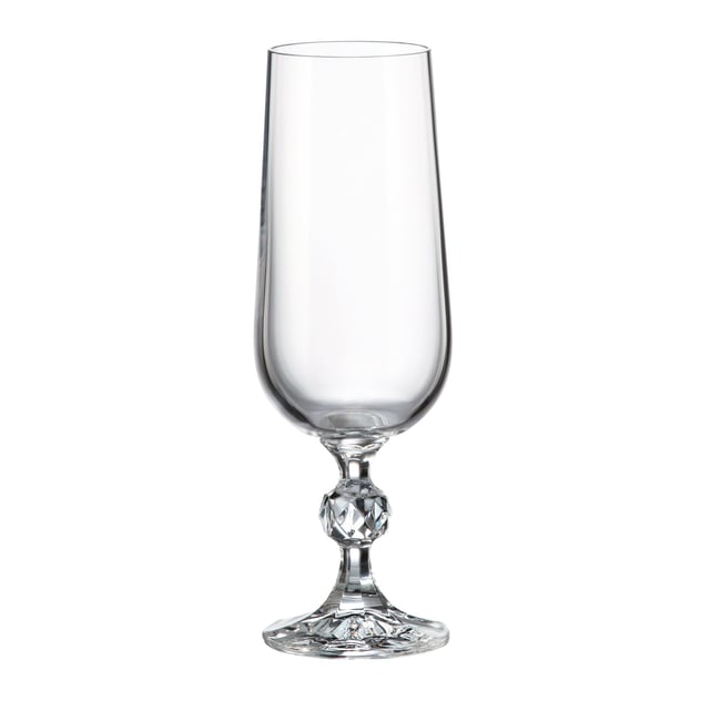 Lot de 3 flûtes en cristallin 18cl, MATIGNON Couleur transparent <span itemprop=