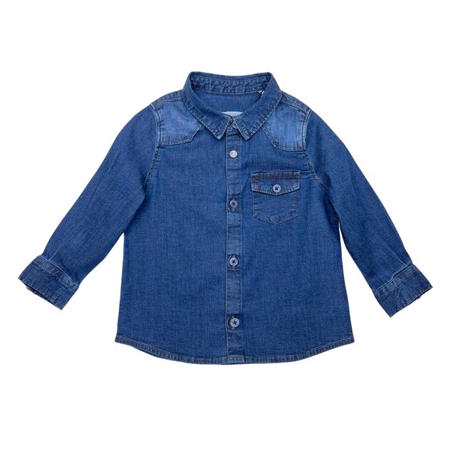 Chemise bébé - Très bon état bleu <span itemprop=