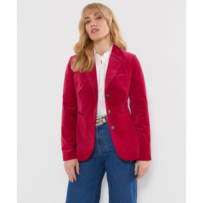Magnifique Veste Blazer en Moleskine rose <span itemprop=