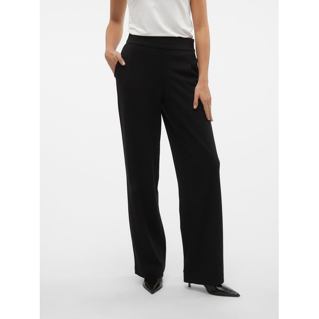 Pantalon À Jambe Large noire - black <span itemprop=