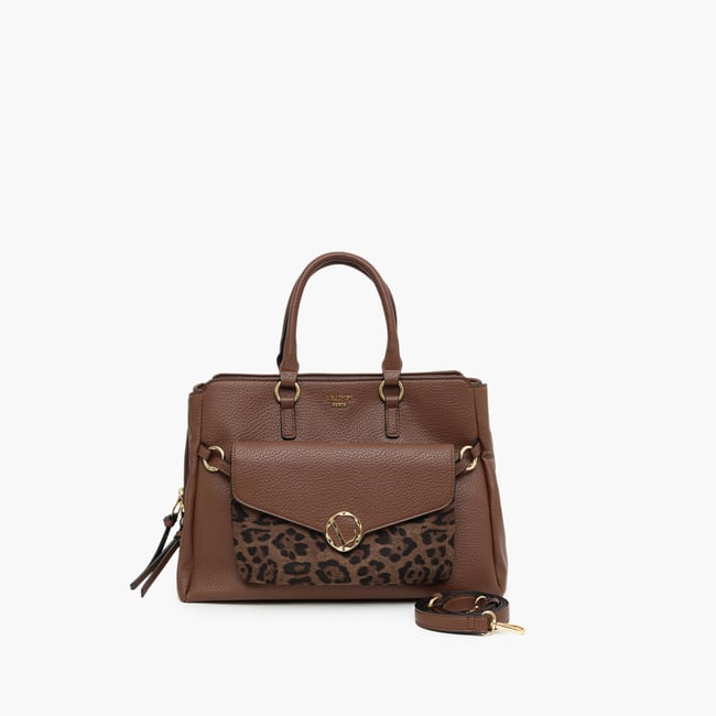Grand sac shopper  Tim cognac,doré <span itemprop=