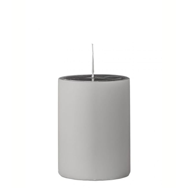 Bougie à la paraffine grise 10cm - BLOOMINGVILLE