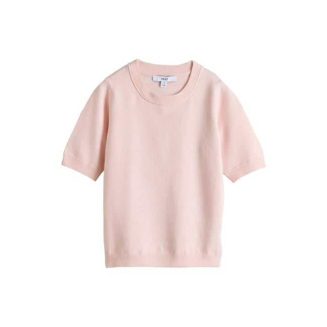 T-shirt en maille douce à manches courtes - NEXT