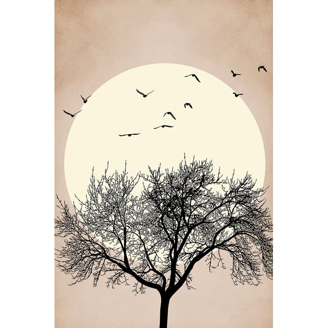 Tableau dessin Arbre scintillant - HEXOA