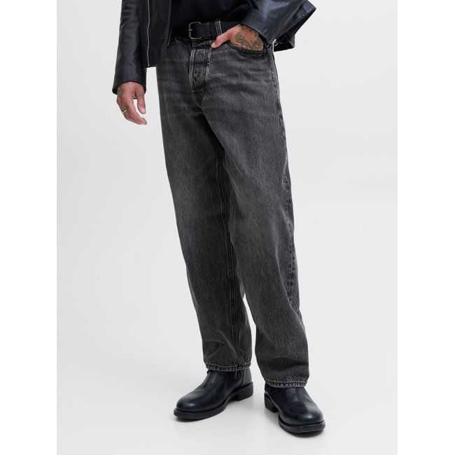 Jean À Coupe Ample JJIEDDIE JJCOOPER AM 168 SN Jean à coupe ample black denim <span itemprop=