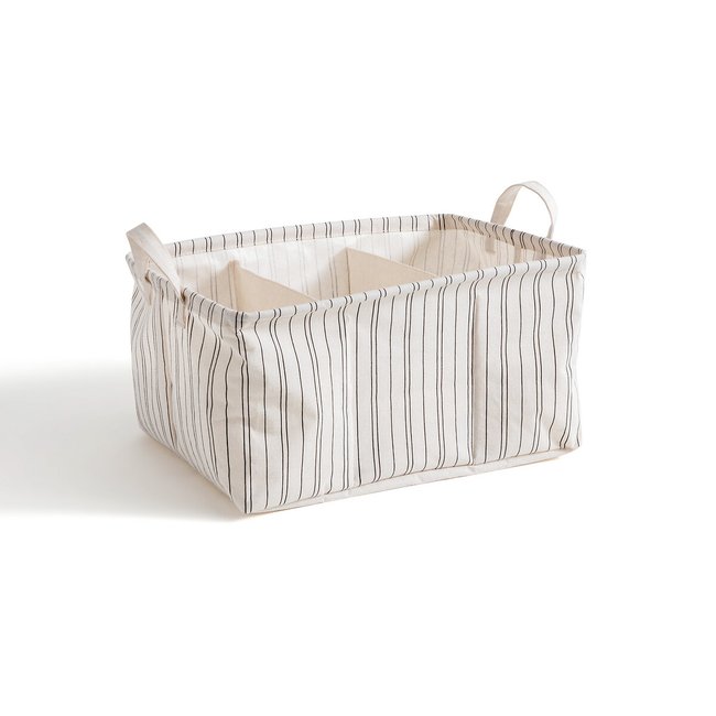 Uzes Multi-Use Storage Basket, black/white, LA REDOUTE INTERIEURS