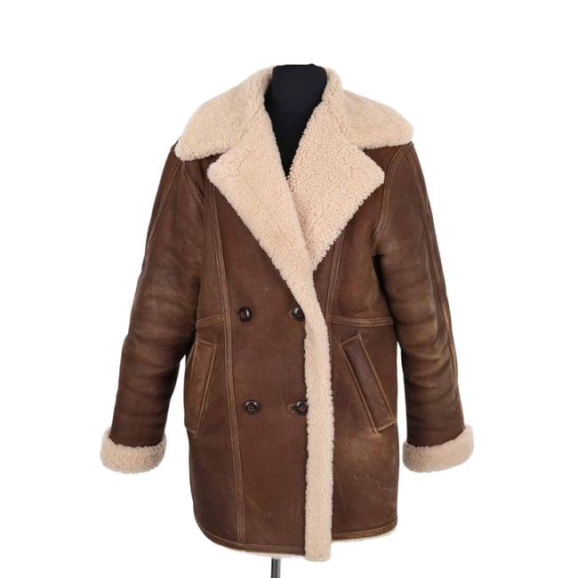 Manteau - Très Bon État marron <span itemprop=