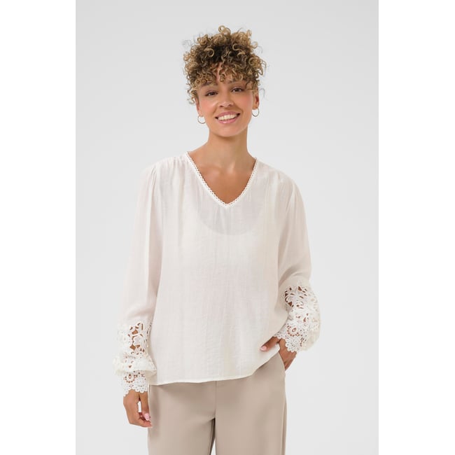 Blouse à manches longues - CREAM