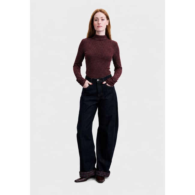 Jean Bandai en coton BANDAI bleu nuit <span itemprop=