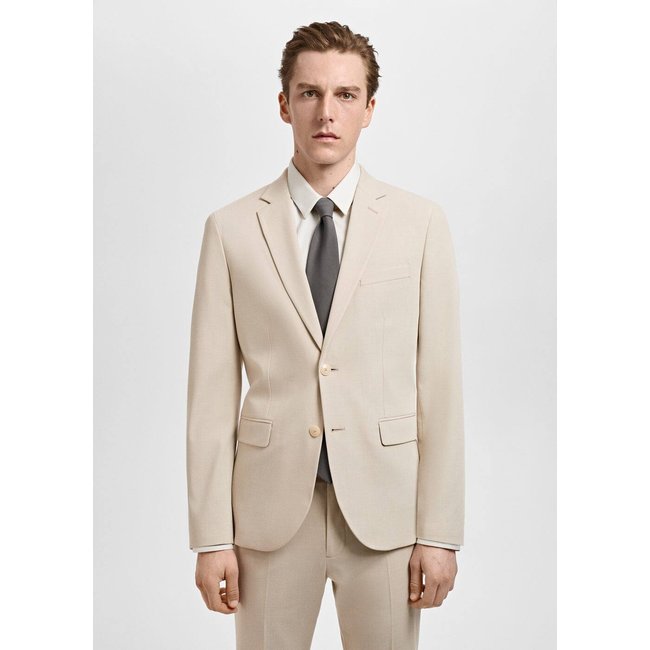 Veste costume París super slim-fit beige <span itemprop=