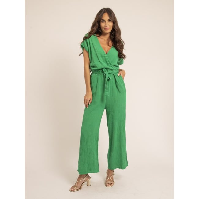 Combi Pantalon Gaze De Coton Erolie - DONA LISA