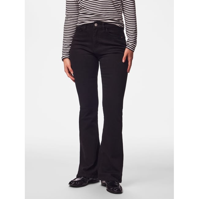 Jean Évasé noir - black denim1 <span itemprop=