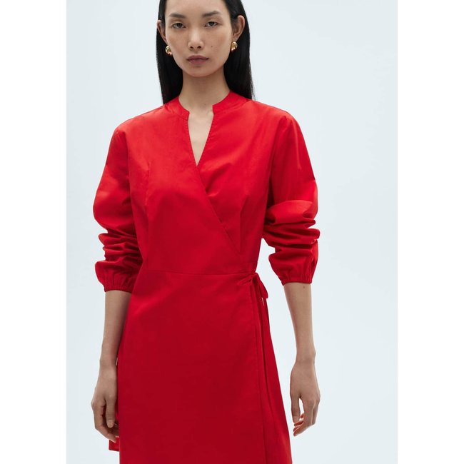 Robe cache-cœur coton - MANGO