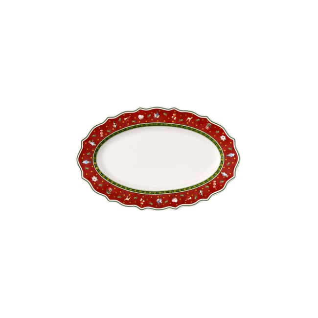 Plat À Servir Moyen TOY'S DELIGHT Couleur rouge <span itemprop=
