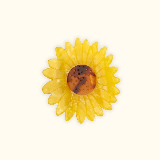 Pince à cheveux TOURNESOL jaune tournesol <span itemprop=