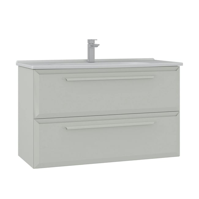 Meuble 2 tiroirs 100 cm + vasque NEREE - PIER IMPORT