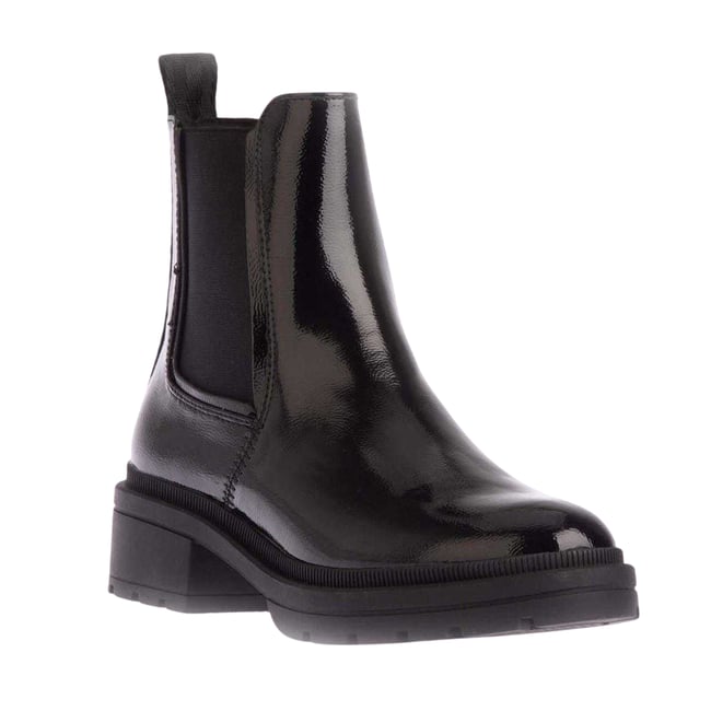 Bottines Chelsea style verni IGGIE noir <span itemprop=
