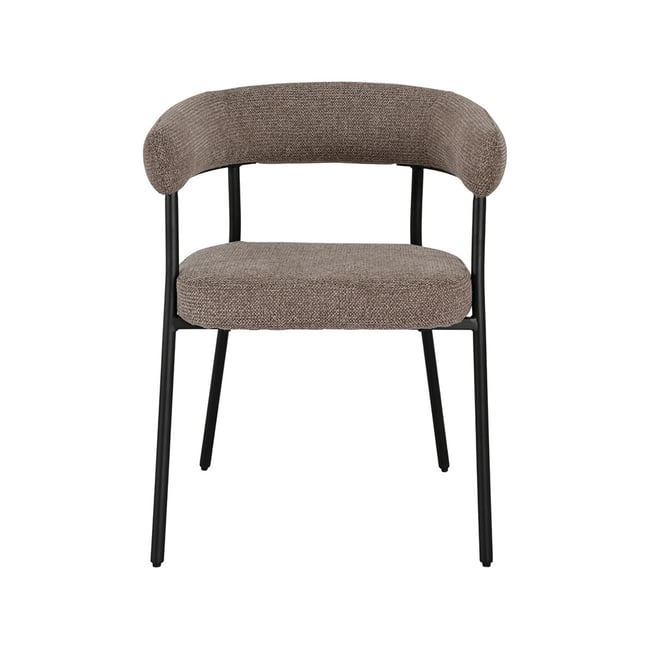 Lot de 2 chaises FSC® 100% en tissu texturé, SADIE - LISA DESIGN