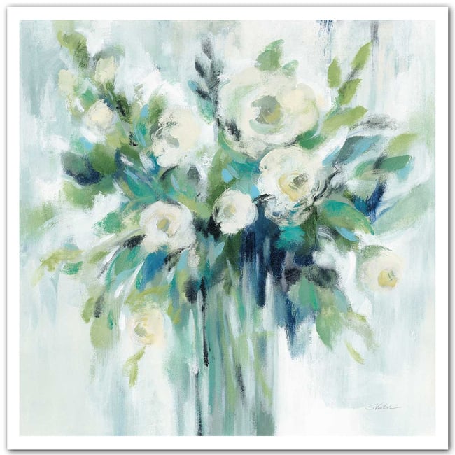 Affiche Aquarelle bouquet vert - HEXOA