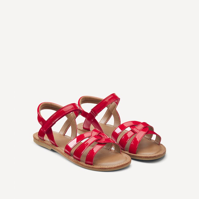 Sandalen mit gekreuzten Klettverschluss-Riemen - LA REDOUTE COLLECTIONS