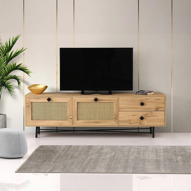 Тумба для ТВ Hapsiyas / Хапсиас 180 черный SO'HOME