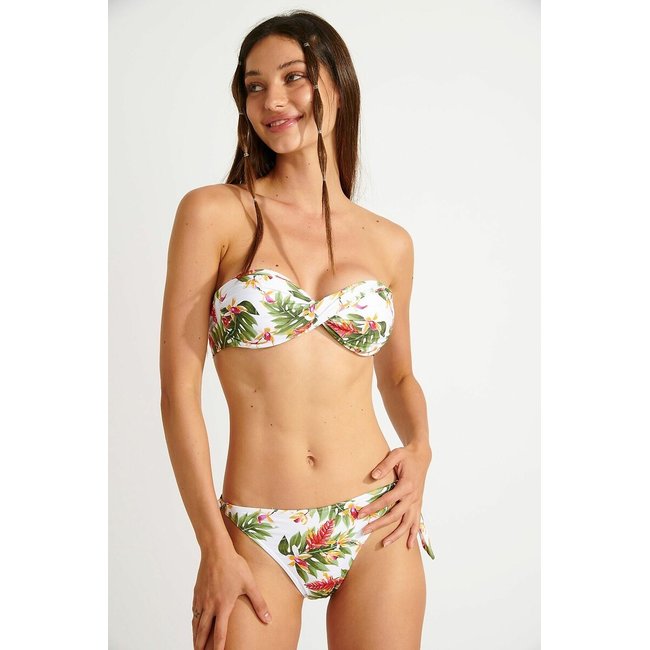 Braguita de bikini Dasia Kaelua estampado fondo blanco <span itemprop=