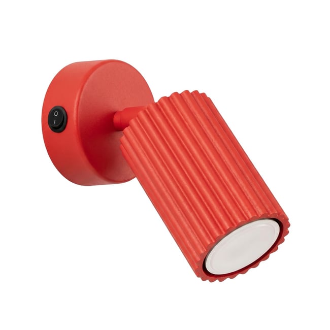 Applique murale Aluminium Rouge GU10 1 KARBON Couleur rouge <span itemprop=