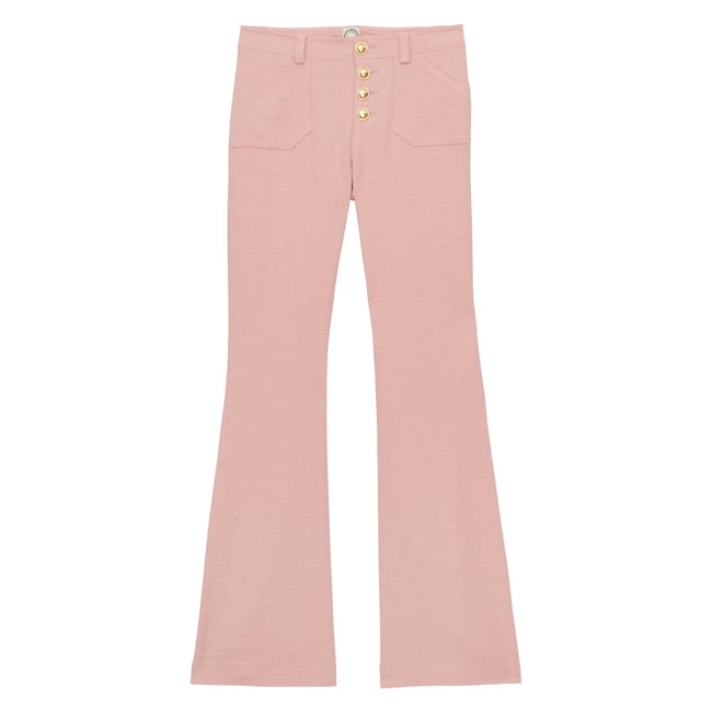 Pantalon Charlotte en coton rose pink <span itemprop=