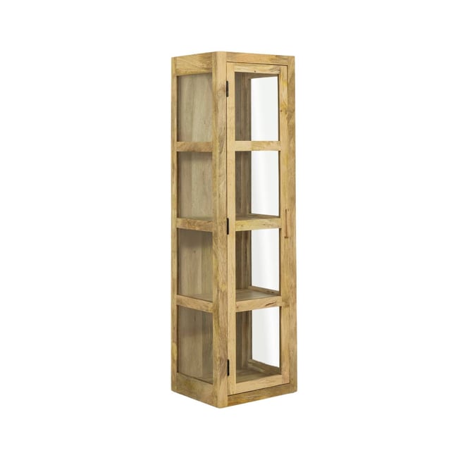 Vitrine en bois de manguier  JULIET Couleur bois clair <span itemprop=