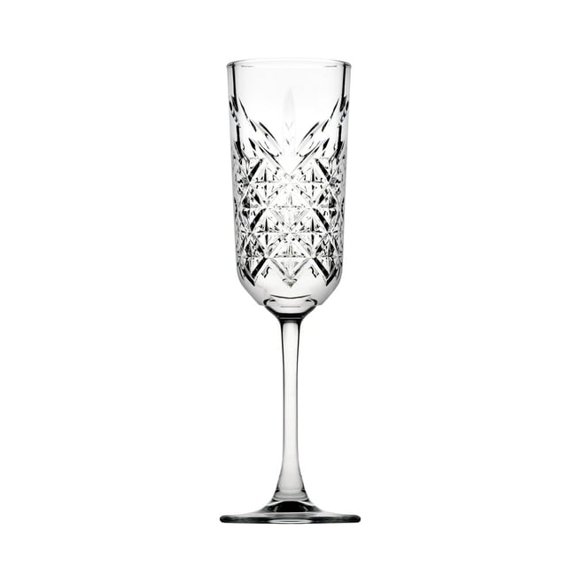 Boite de 4 flutes à champagne Timeless Couleur transparent / cristal <span itemprop=