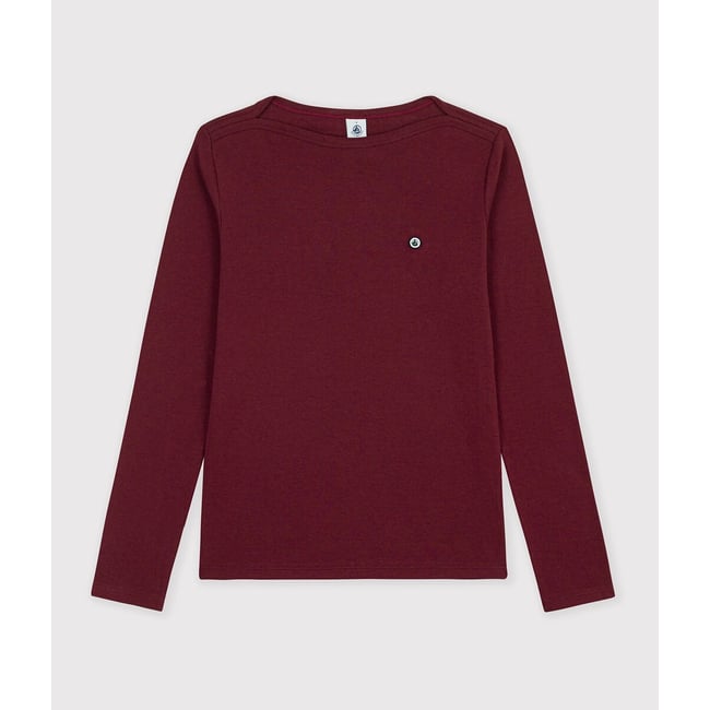 Iconic Cotton Admiral Collar Long Sleeve T-Shirt - PETIT BATEAU