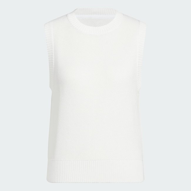 Veste sans manches maille Ultimate365 Tour white <span itemprop=