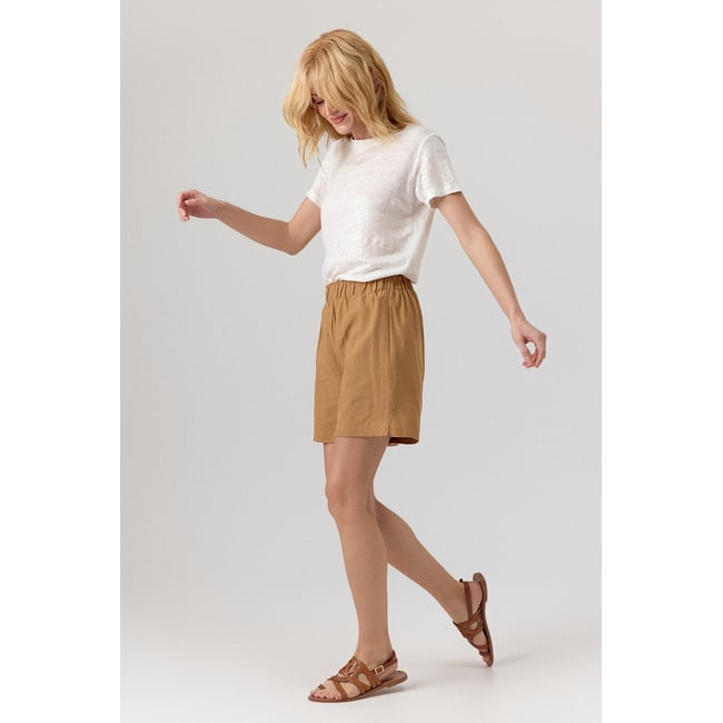 Short taille haute taille élastiquéeet coupe évasée Alexandra - ARTLOVE